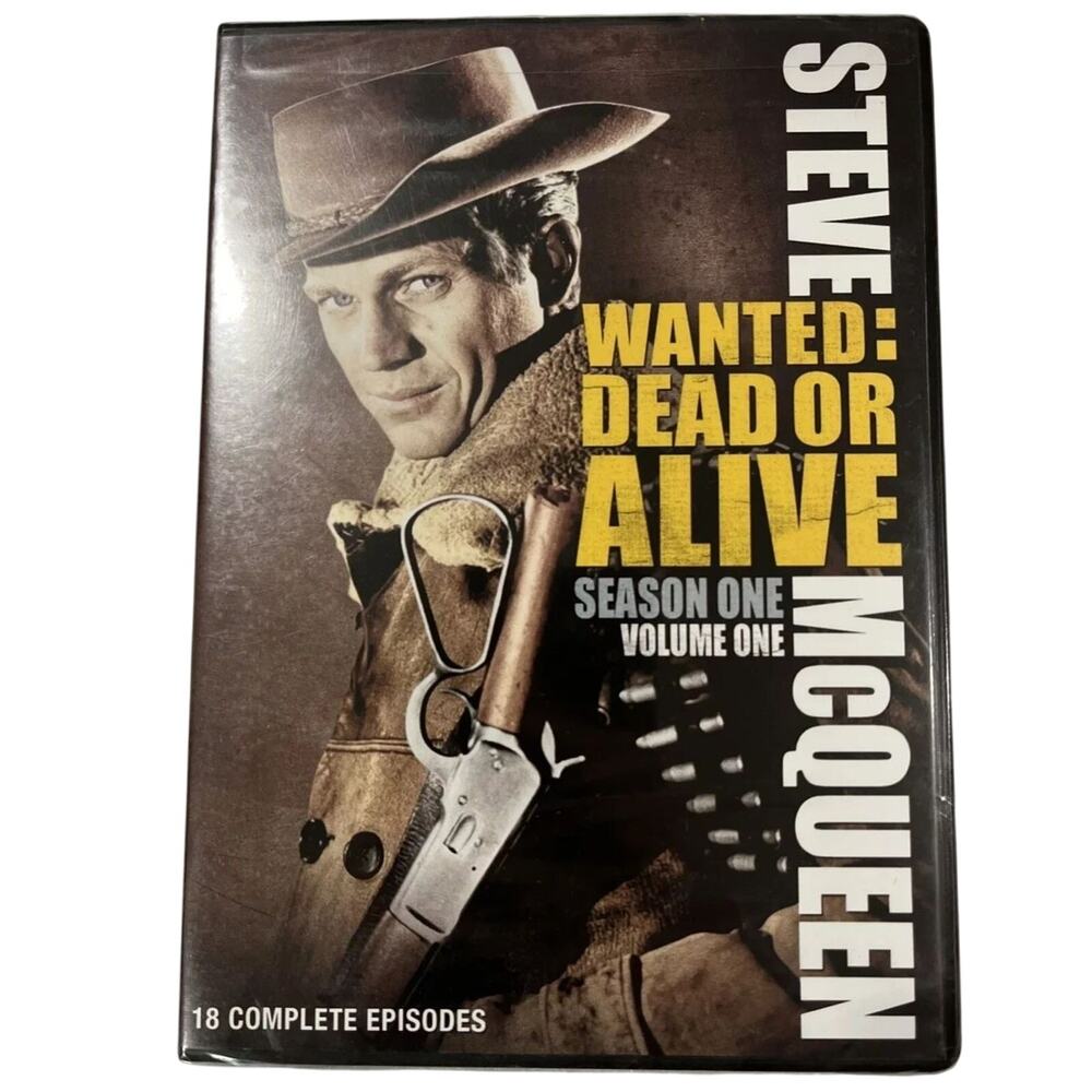 Wanted: Dead or Alive (DVD) Season 1 Volume 1 Brand New Sealed - Steve McQueen